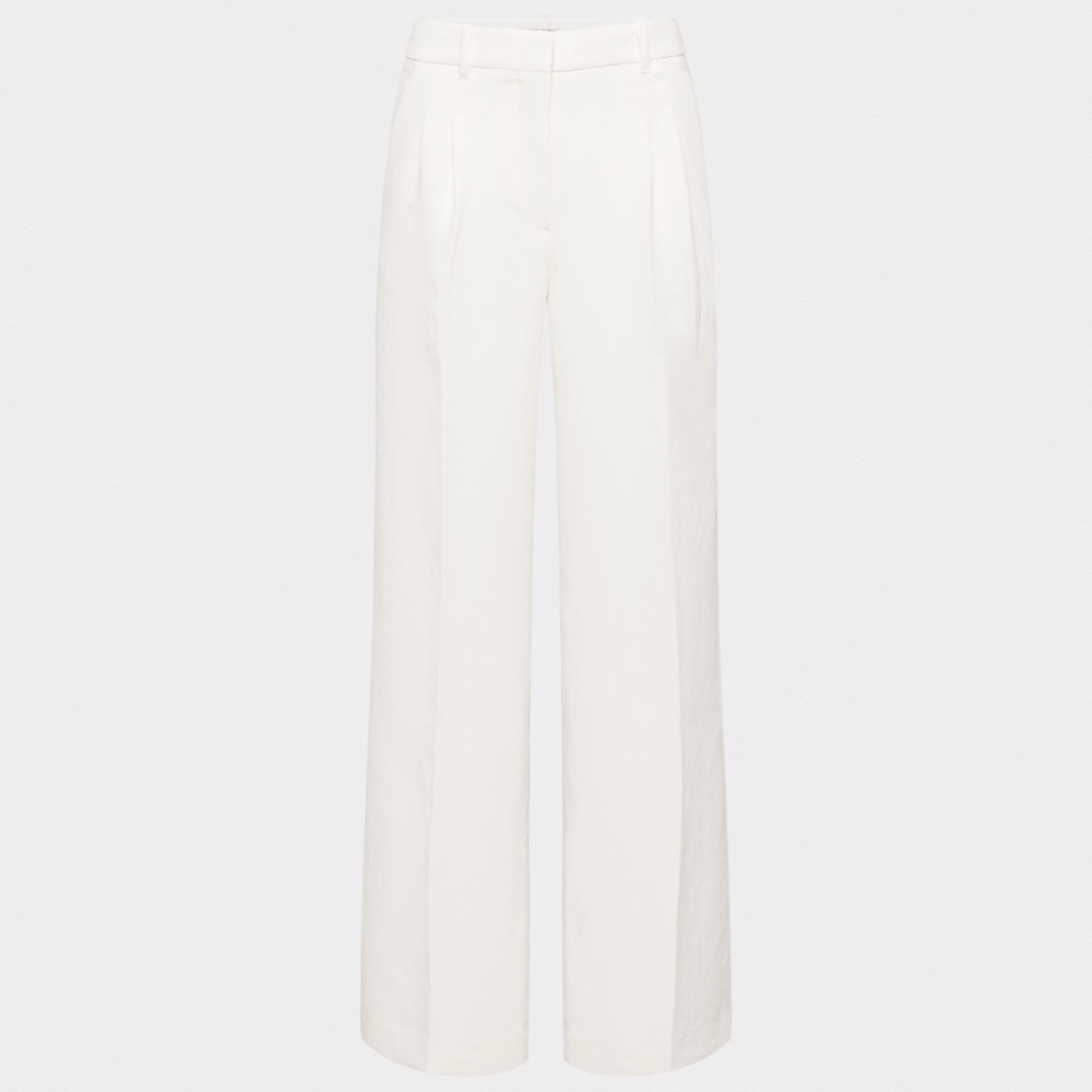 Aritzia Wilfred Ivory Wide Leg Pants